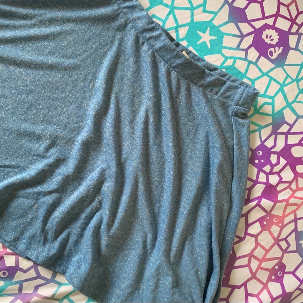 Pacsun LA Hearts Blue Skater Skirt